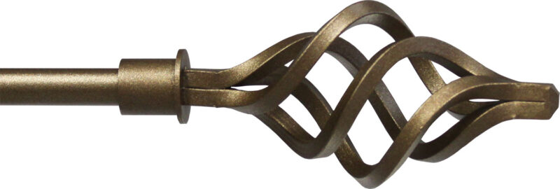 Basket finial for ½" rods