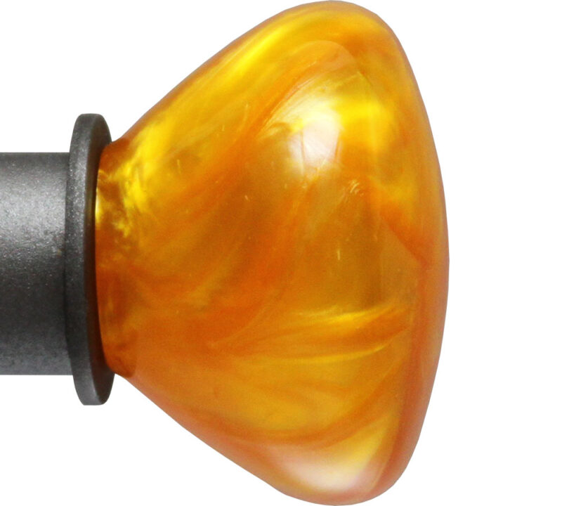 Amber Opal Bell Onalux finial