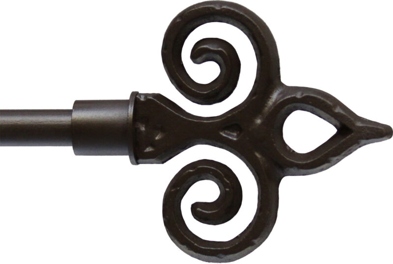 Brolio finial for ½" rods