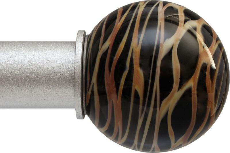 Tiger Ball ArtGlass finial