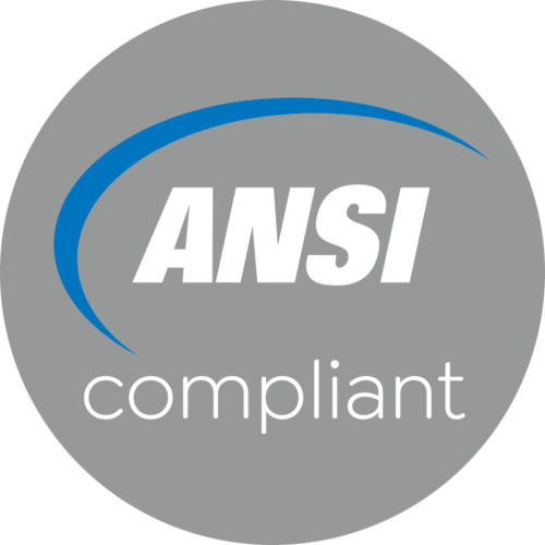 ANSI compliant badge