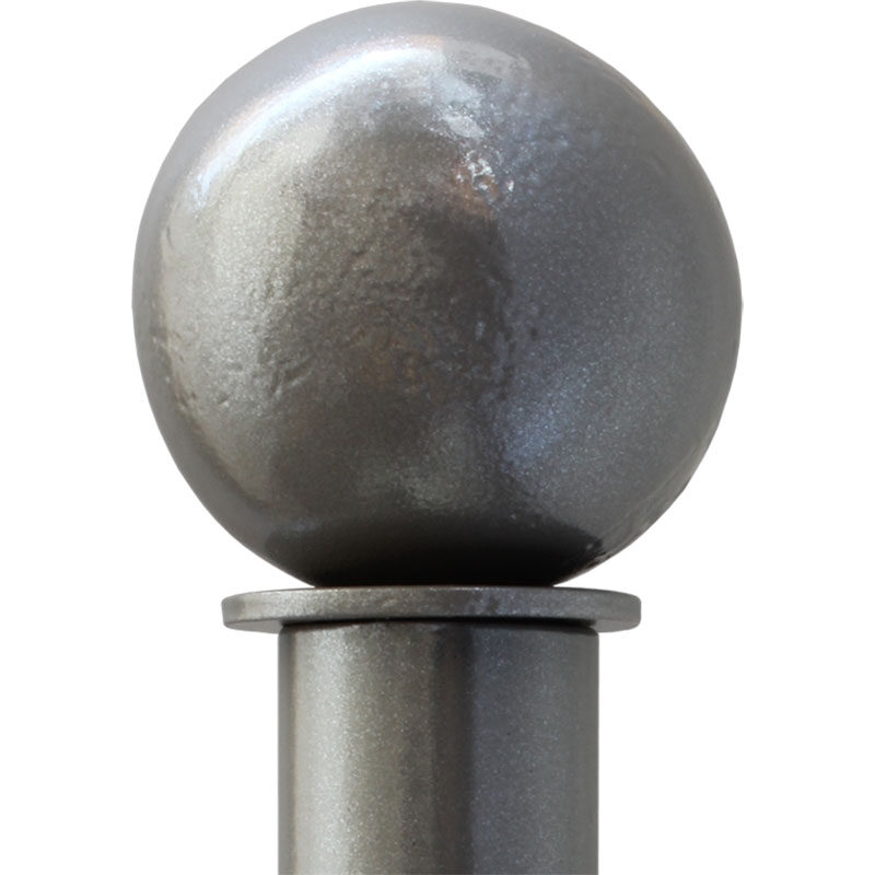 Gun Metal gloss finish on Ball finial