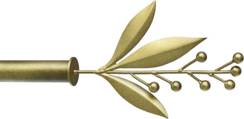 Laurel Leaf finial with Gold finish