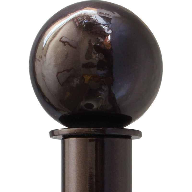 Mink gloss finish on Ball finial