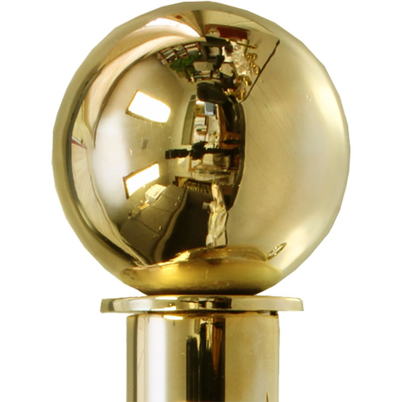 Polished Brass finish on Ball finial