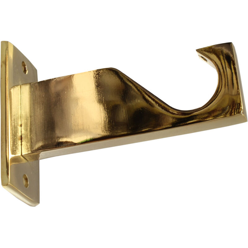 Polished Brass finish on bracket