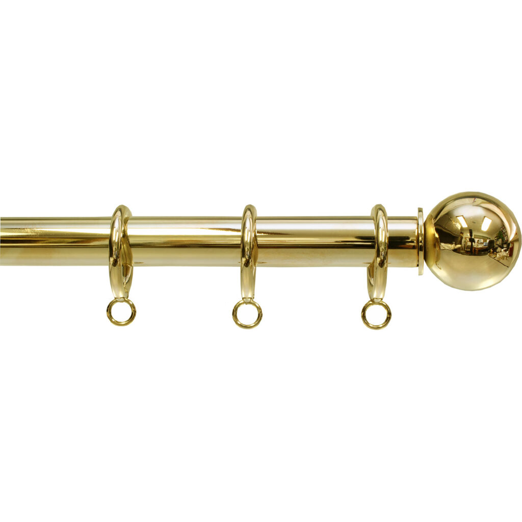 Polished Brass Finish • Ona Drapery Hardware