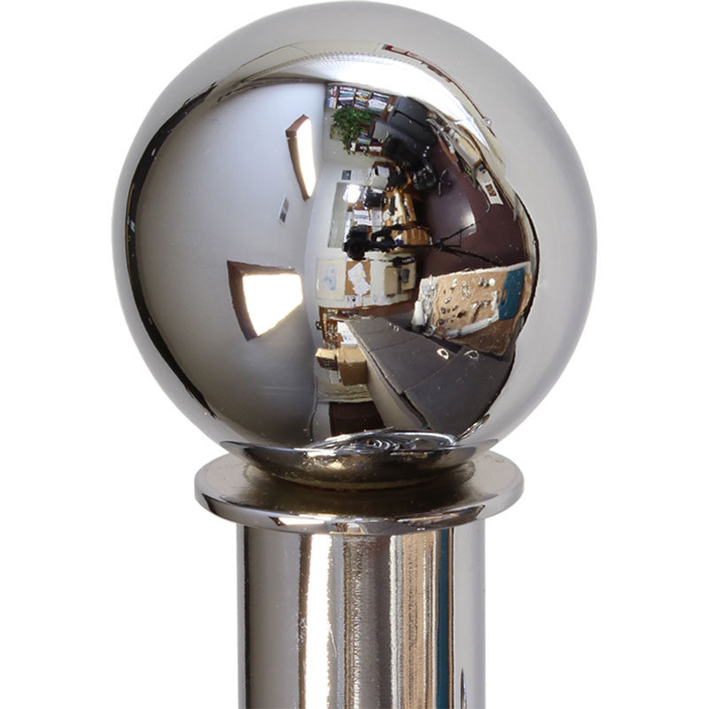 Polished Chrome finish on ball finial