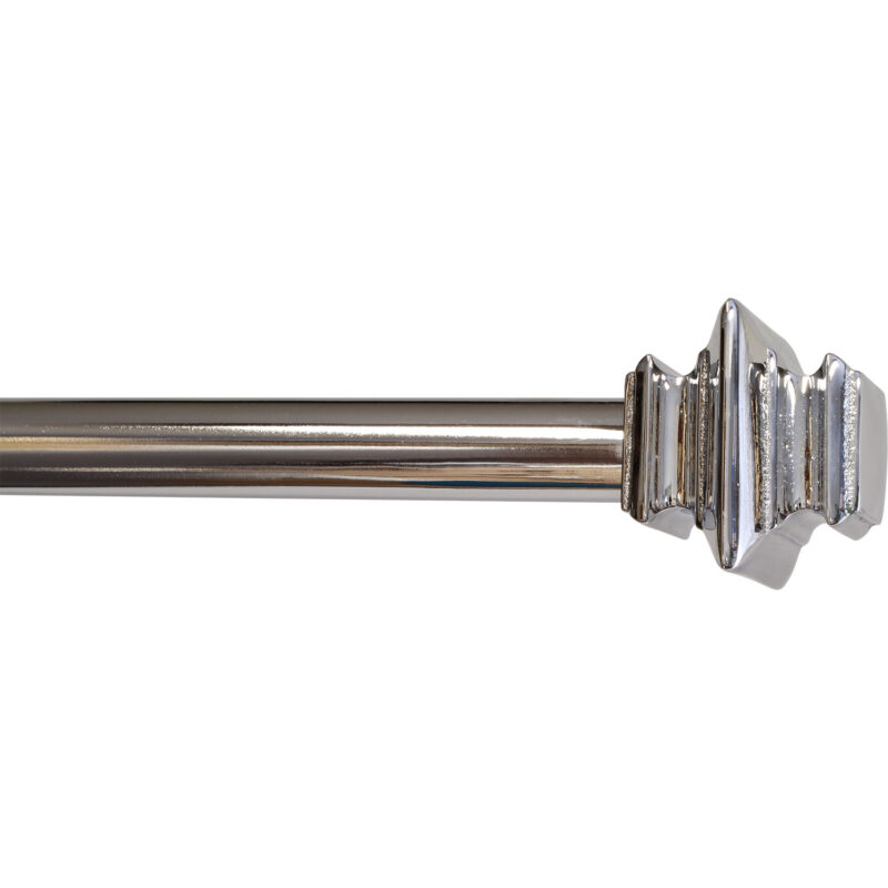 Polished Chrome rod with Barcelona finial