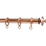 Polished Copper rod with Cora finial