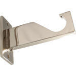 Polished Nickel finish on bracket