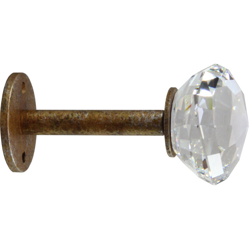 Crystal Strato-Sphere Post Mount with Versailles finish (side view)