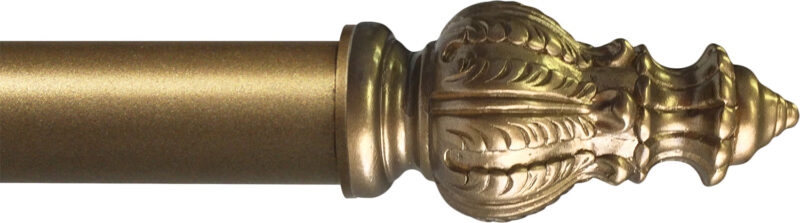 Geneva finial in Antique Brass