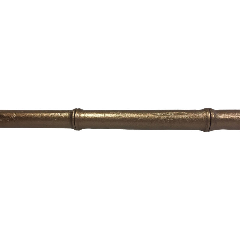 1" Bamboo iron rod in Antique Brass