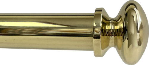 Rondelle finial in Polished Brass