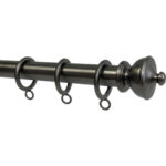 Claribella finial with Matte Black Nickel finish