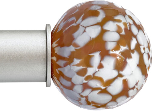 Ball Caramel Confetti Artisan ArtGlass Finial