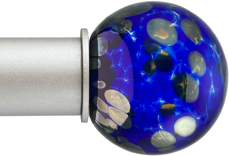 Ball Cobalt Nickel Artisan Select ArtGlass Finial