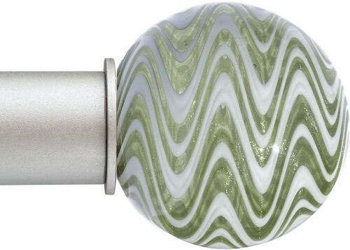 Ball Mint Zig Zag Artisan Select ArtGlass Finial