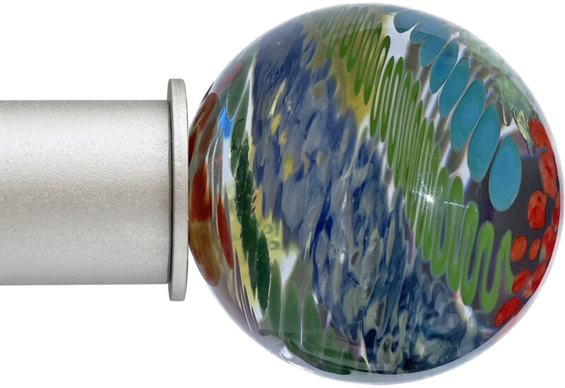 Ball Multi Color Artisan Select ArtGlass Finial