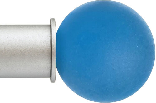 Ball Pacific Blue Frosted Artisan Select ArtGlass Finial