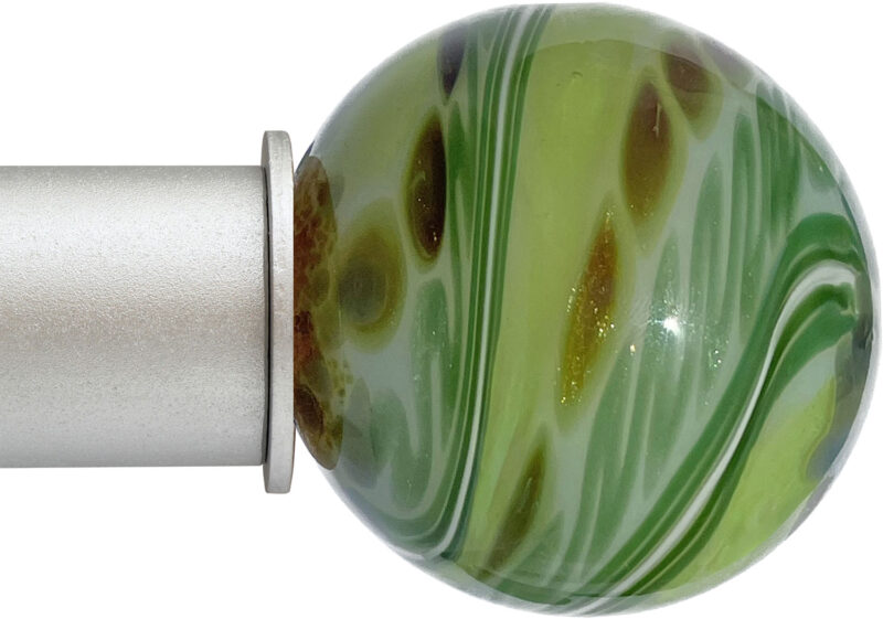 Ball Rain Aloe Artisan Select ArtGlass Finial