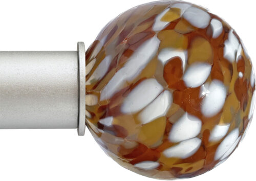 Ball Toffee Confetti Artisan ArtGlass Finial