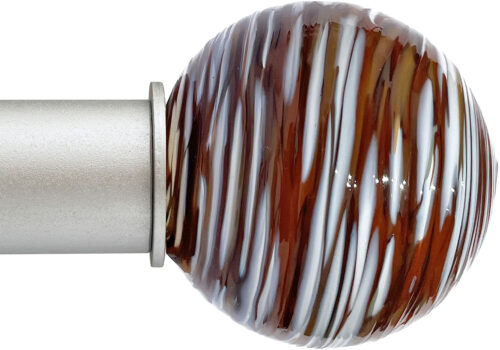 Ball Toffee Spun Artisan ArtGlass Finial