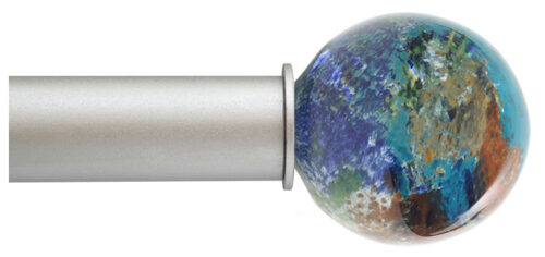 Ball – Earth Cosmopolitan ArtGlass Finial