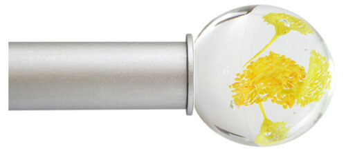 Ball – Fiore / Yellow Cosmopolitan ArtGlass Finial