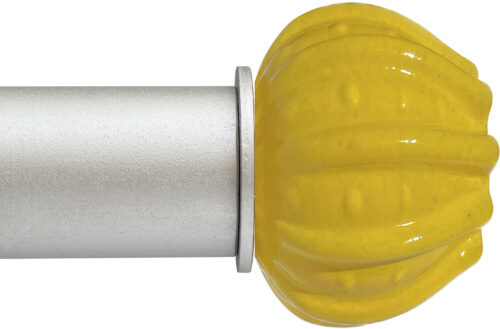 Bun Yellow Artisan ArtGlass Finial