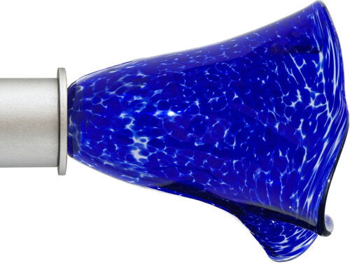 Fan Cobalt Artisan ArtGlass Finial