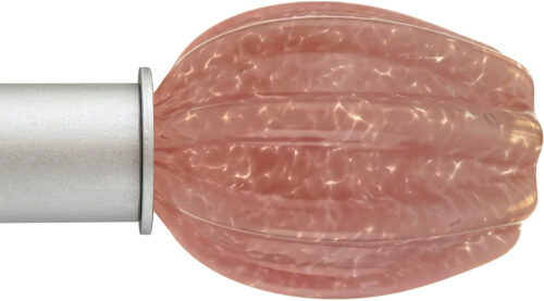 Tulip Pink Quartz Artisan ArtGlass Finial